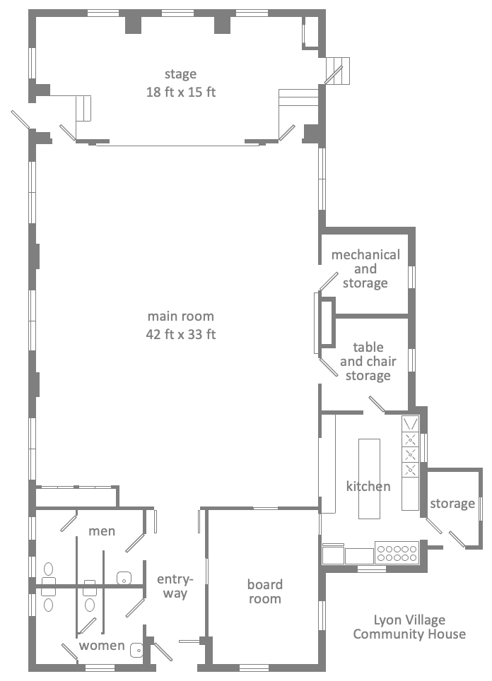 Floorplan of Community House